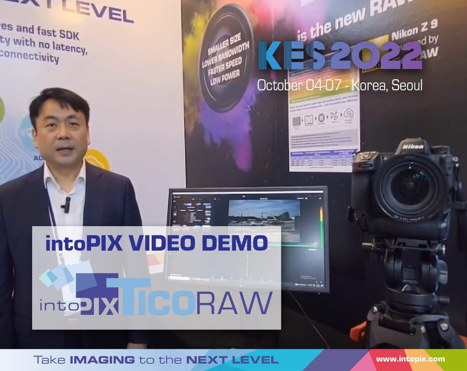 Démonstration vidéo en coréen de KES2022 : Présentation du TicoRAW d'intoPIX utilisé dans le nouveau Nikon Z9